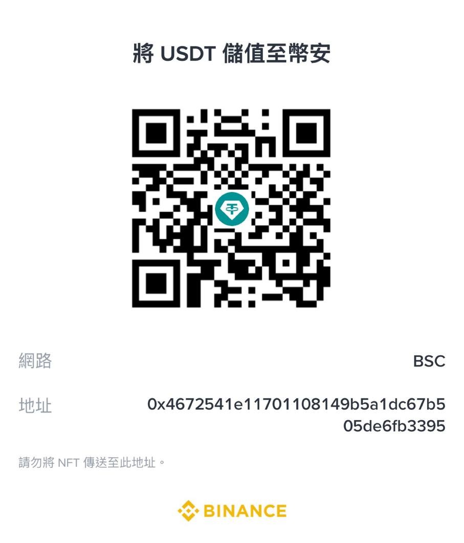 USDT 付款 QR Code
